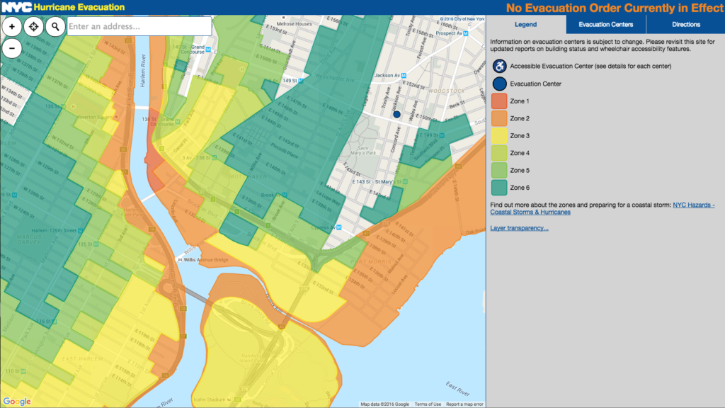 NYC Hurricane Evacuaction Map South Bronx NYC Hurricane Evacuaction Map South Bronx